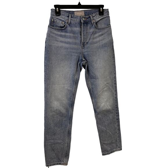 Everlane Blue High Rise The ’90s Cheeky Straight Leg Jeans Size 26 - Picture 1 of 11